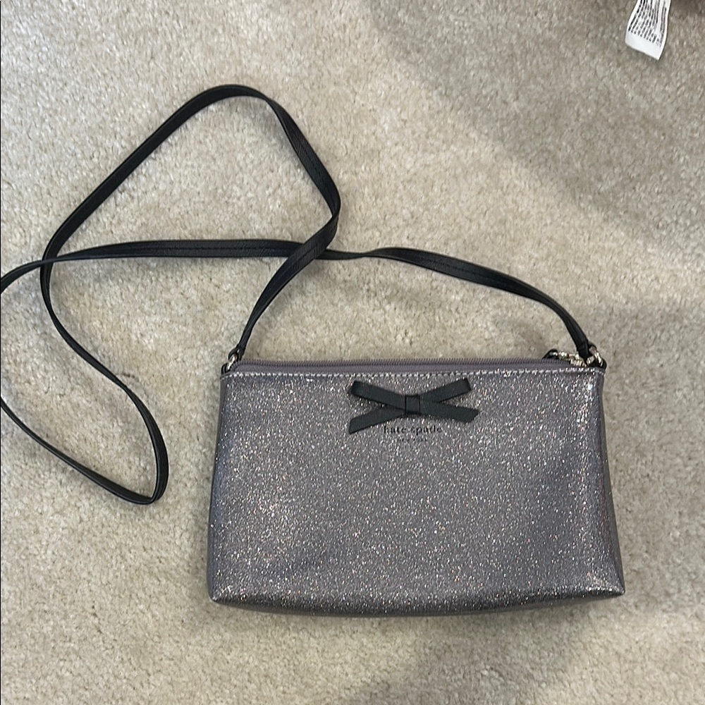 Kate Spade Black Crossbody Bag with Bow Detail